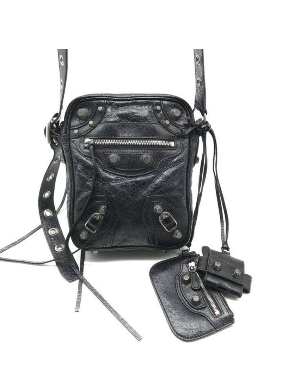 Balenciaga le Cagole Crossbody Shoulder Bag Black Purse - Picture 1 of 10